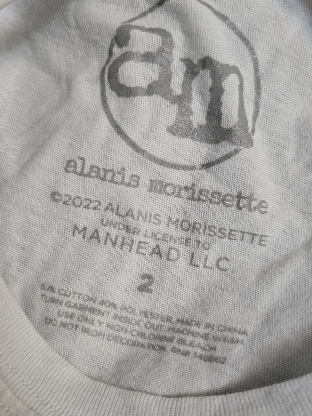 Alanis Morissette White Graphic Short-Sleeve Tee - Picture 2 of 4